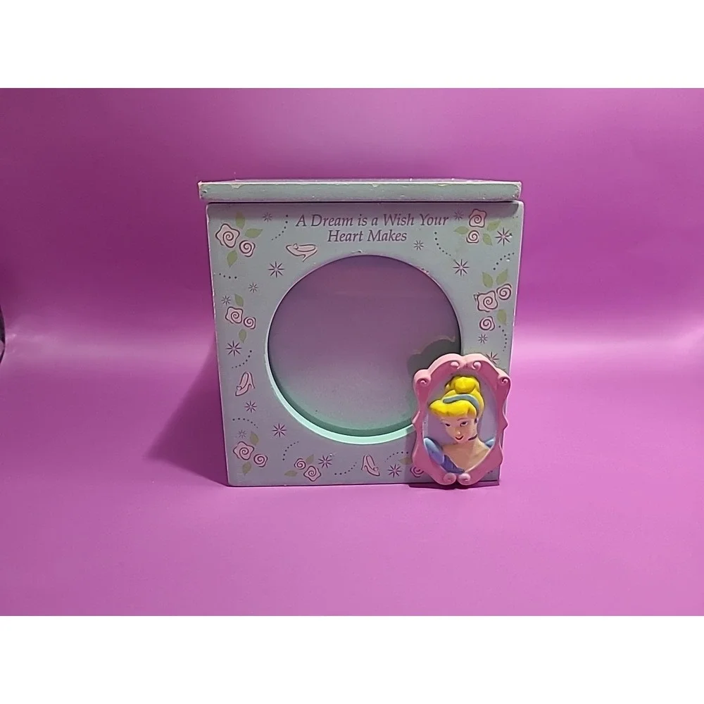 Disney Princess Cinderella Photo cube and‎ trinket box  Enesco